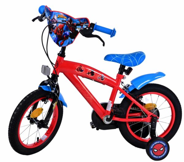 Ultimate Spider-Man Kinderfiets – Jongens – 14 inch – Blauw/Rood – Twee handremmen