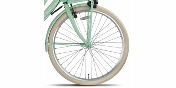 VOORWIEL 28 INCH Dubbelvelg grijs (grijs spaken)