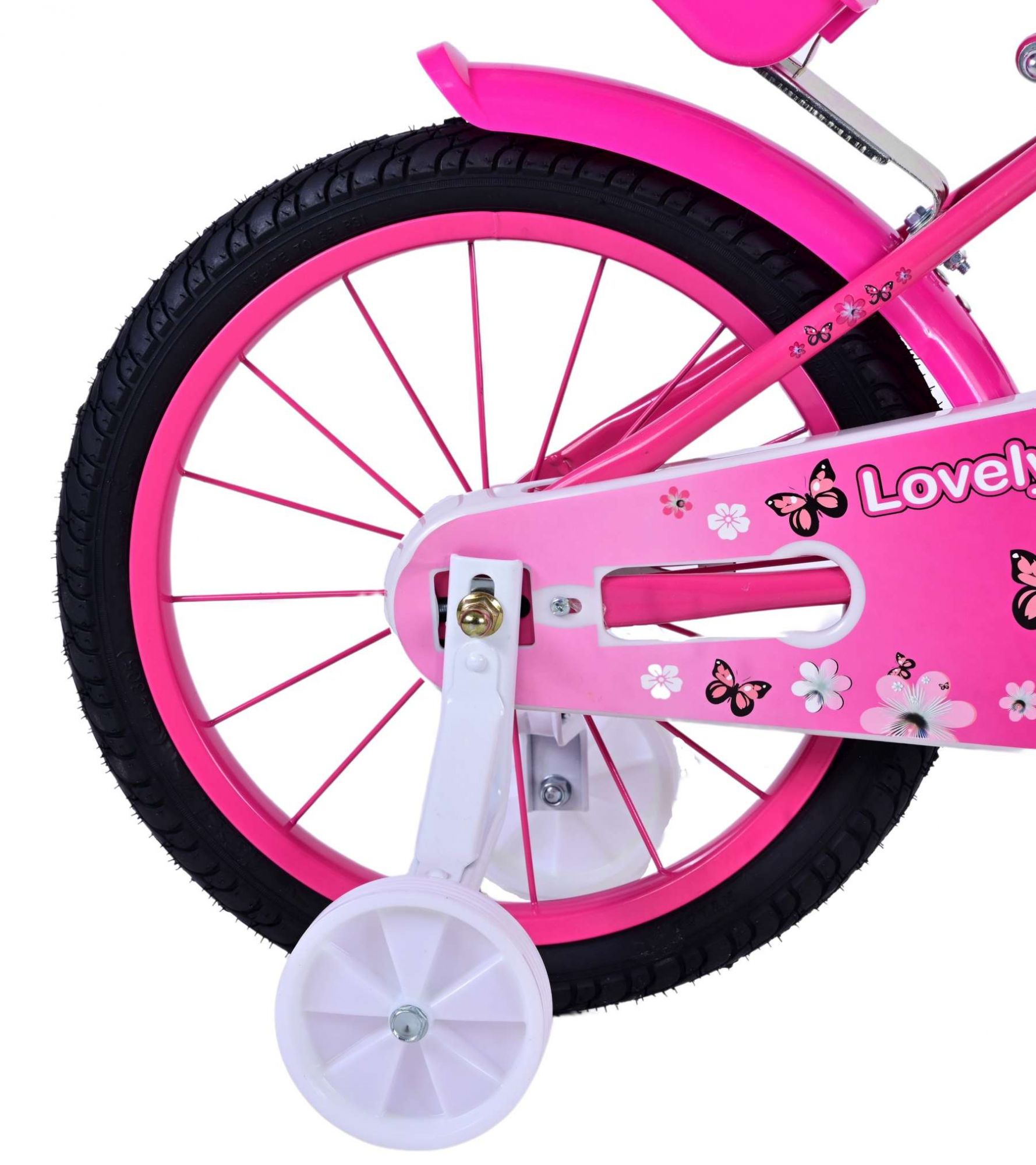 Volare Lovely Kinderfiets – Meisjes – 16 inch – Roze Wit