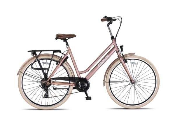 New York 28inch Damesfiets 53cm 7s Rose