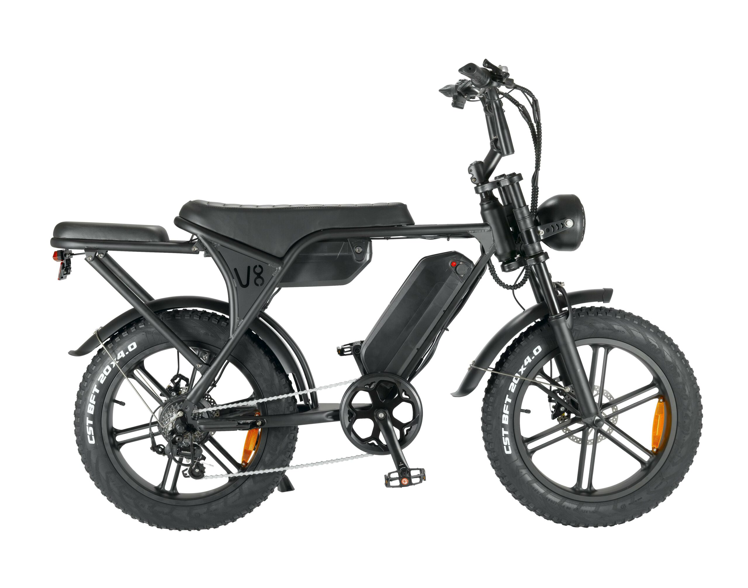 Ouxi V8+ Fatbike (Dubbele Accu) 25km/h 250W Zwart