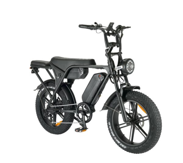 Ouxi V8.4 Plus Zwart + Extra Accu + Achterzitje + Voetsteuntje + Slot