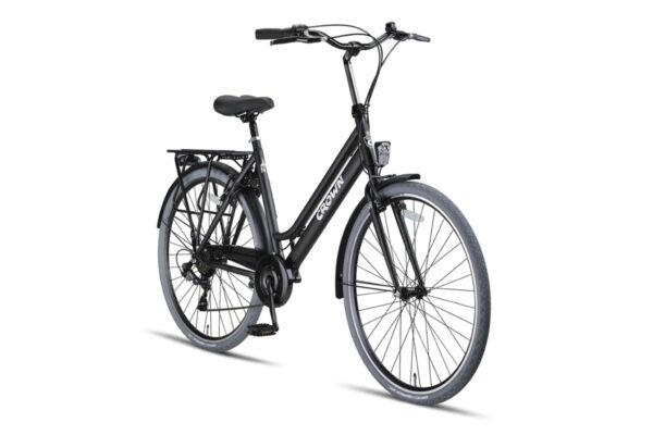 New York 28inch Damesfiets 53cm 7s  Midnight Black