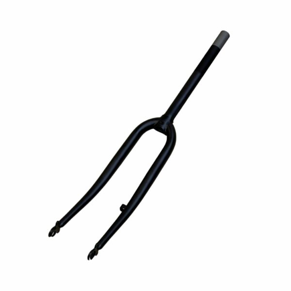 Voorvork 28 INCH vast mat Zwart *Roma*1/8 mat zwart 305 mm balhoofd buis en 150 mm