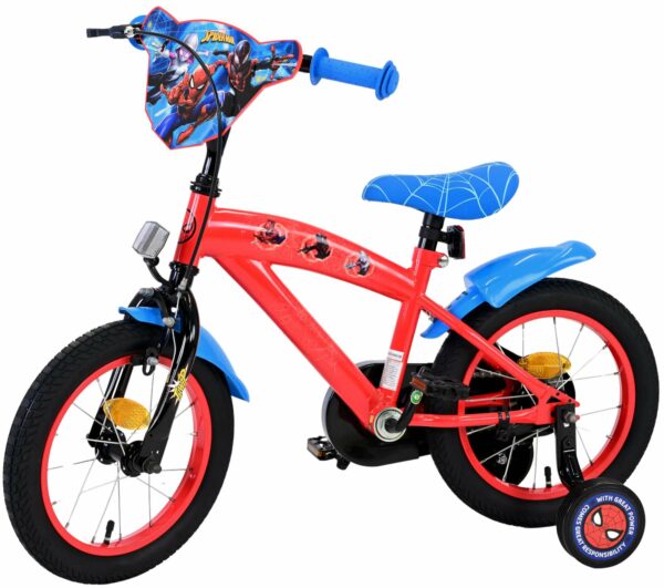 Marvel Spider-Man Kinderfiets – Jongens – 14 inch – Rood/Blauw