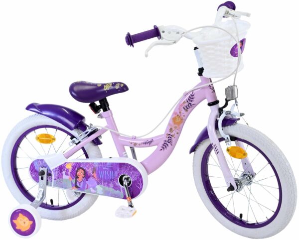 Disney Wish Kinderfiets – Meisjes – 16 inch – Paars – Twee handremmen
