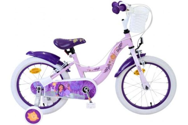 Disney Wish Kinderfiets – Meisjes – 16 inch – Paars – Twee handremmen