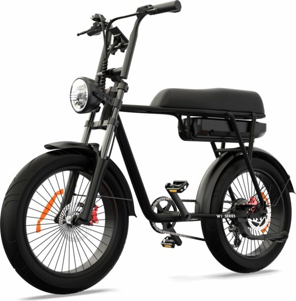 Pinscher W1 Elektrische Fatbike – 20inch 7V 25km/h – Mat Zwart