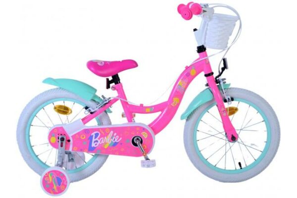 Barbie Kinderfiets – Meisjes – 16 inch – Roze – Twee handremmen