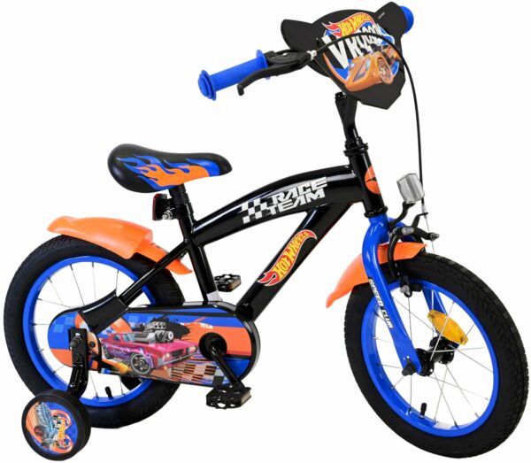 Hot Wheels Kinderfiets – Jongens – 14 inch – Zwart Oranje Blauw