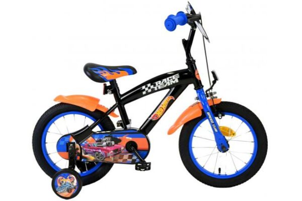 Hot Wheels Kinderfiets – Jongens – 14 inch – Zwart Oranje Blauw