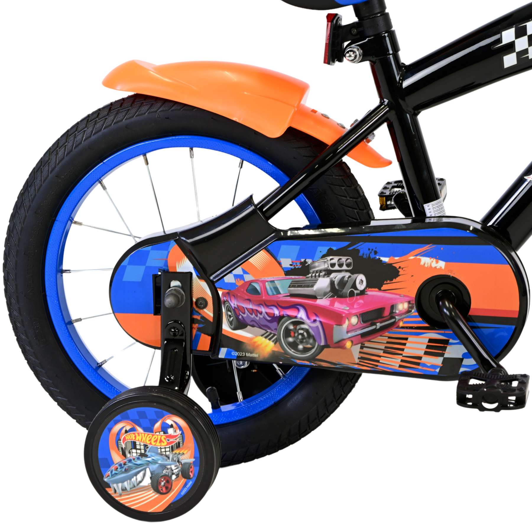 Hot Wheels Kinderfiets – Jongens – 14 inch – Zwart Oranje Blauw