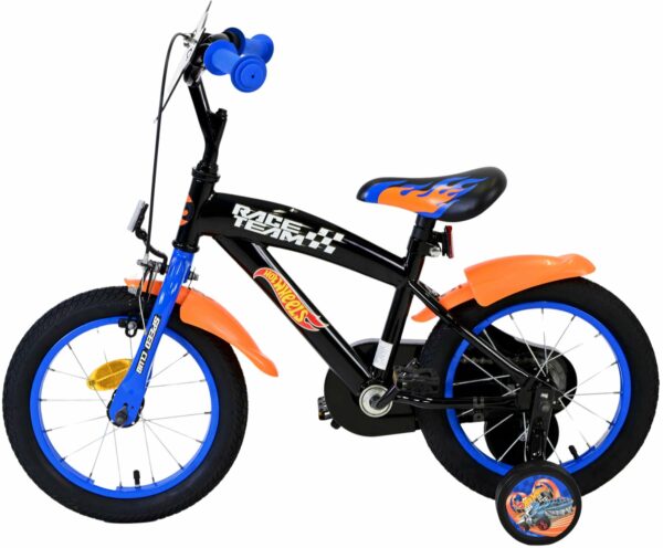 Hot Wheels Kinderfiets – Jongens – 14 inch – Zwart Oranje Blauw