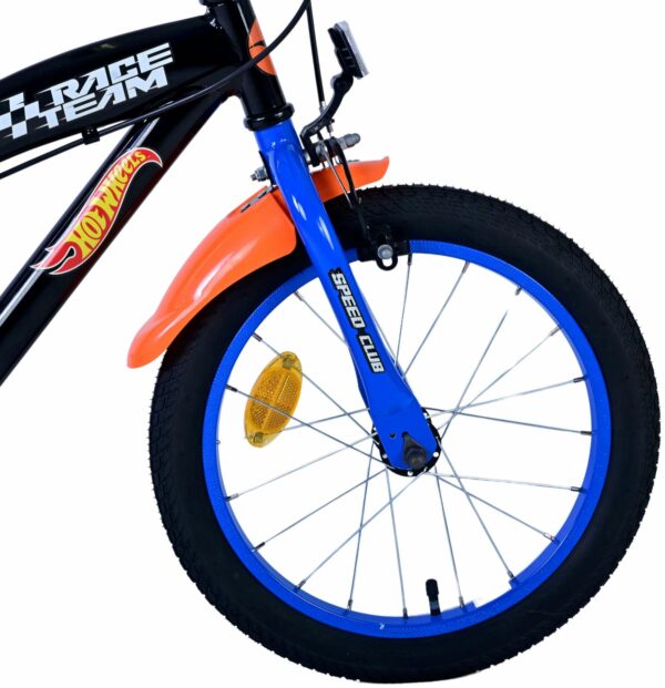 Hot Wheels Kinderfiets – Jongens – 16 inch – Zwart Oranje Blauw – Twee handremmen