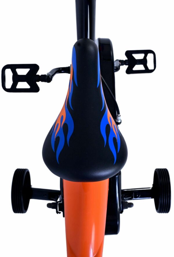 Hot Wheels Kinderfiets – Jongens – 16 inch – Zwart Oranje Blauw – Twee handremmen