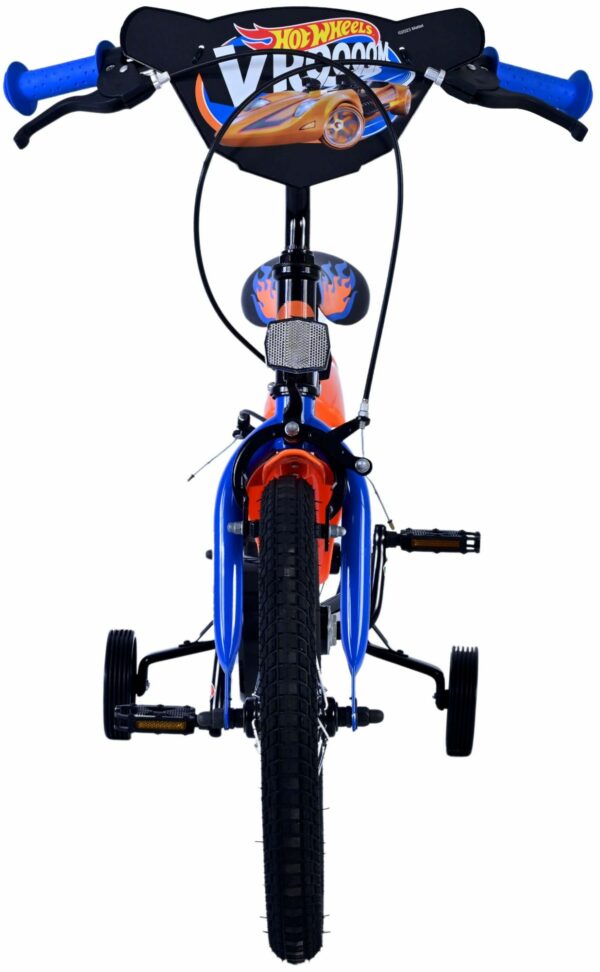 Hot Wheels Kinderfiets – Jongens – 16 inch – Zwart Oranje Blauw – Twee handremmen