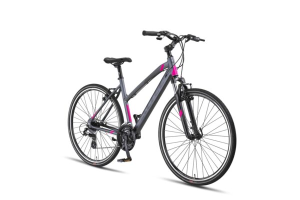 Altec Legarda Trekking V-Brakes Dames 28 inch Antraciet/Pink *** VASTE LAGE PRIJS ***