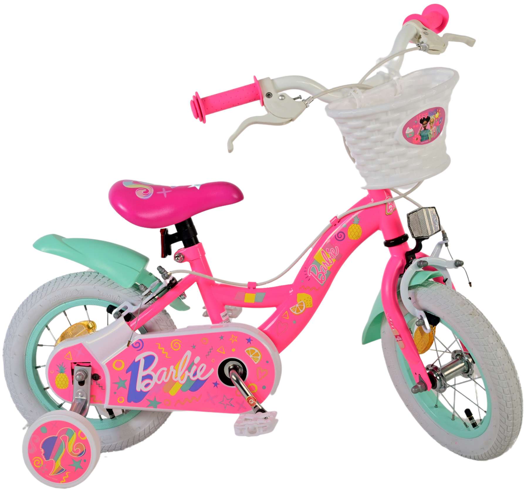 Barbie Kinderfiets – Meisjes – 12 inch – Roze – Twee Handremmen