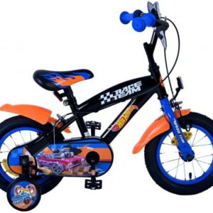 Hot Wheels Kinderfiets – Jongens – 12 inch – Zwart Oranje Blauw – Twee handremmen