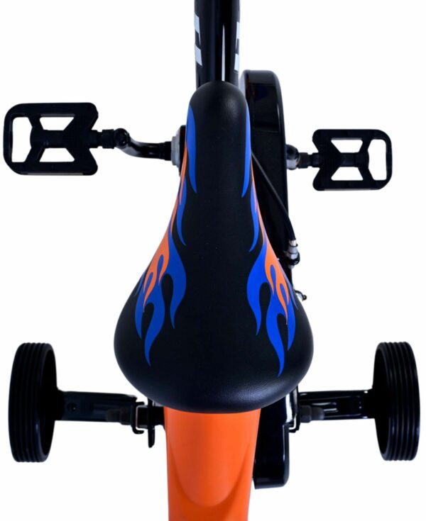 Hot Wheels Kinderfiets – Jongens – 12 inch – Zwart Oranje Blauw – Twee handremmen