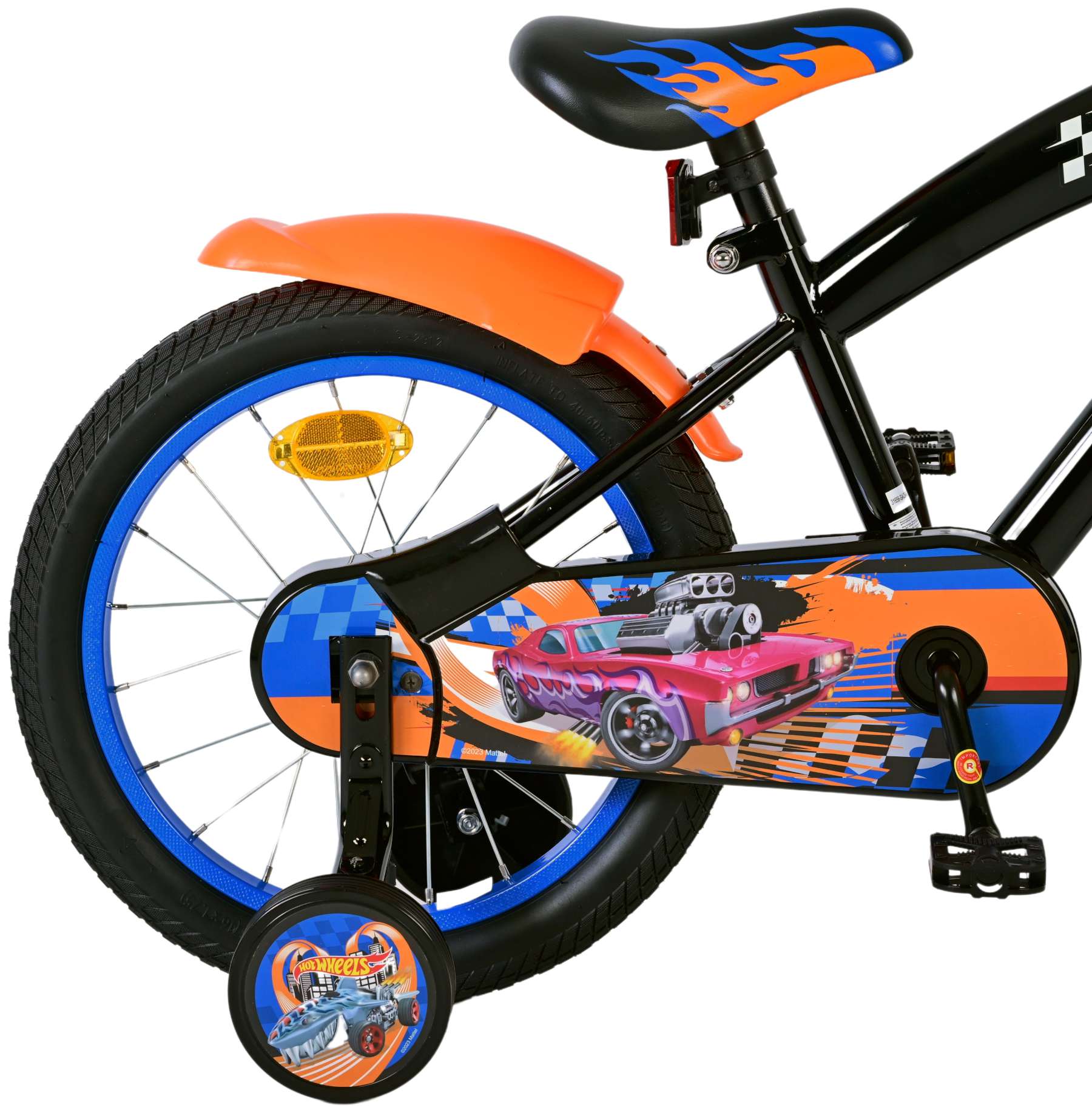 Hot Wheels Kinderfiets – Jongens – 16 inch – Zwart Oranje Blauw