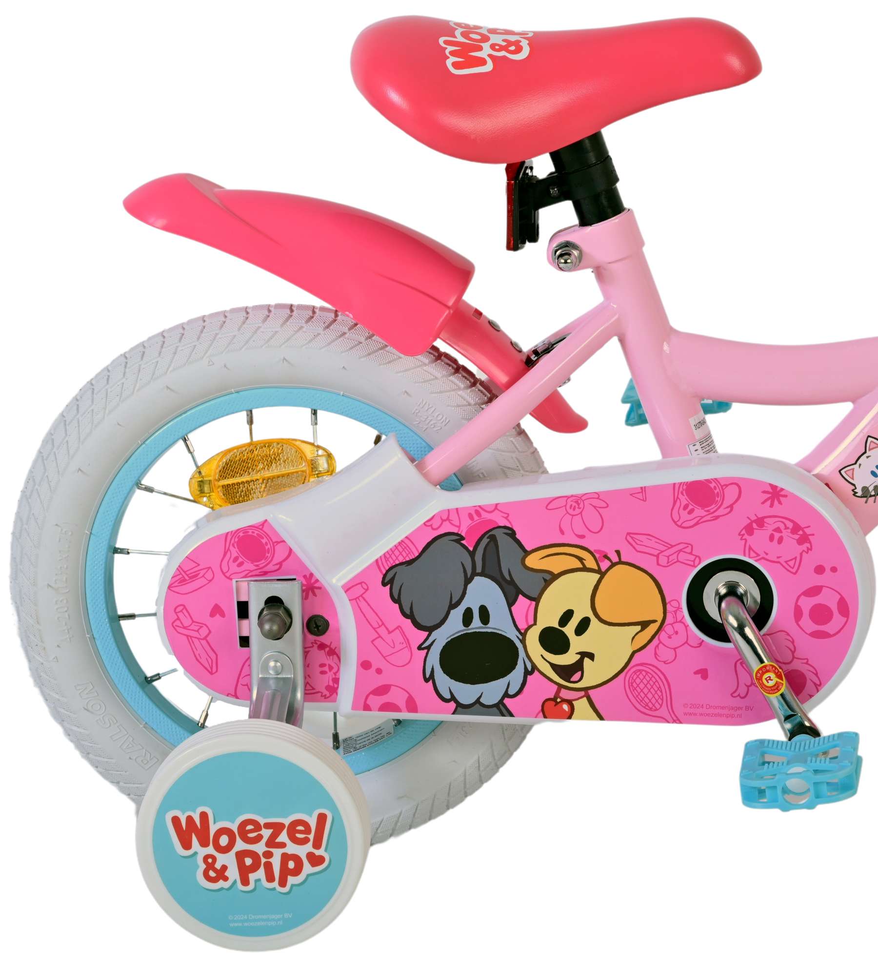 Woezel & Pip Kinderfiets – Meisjes – 12 inch – Roze