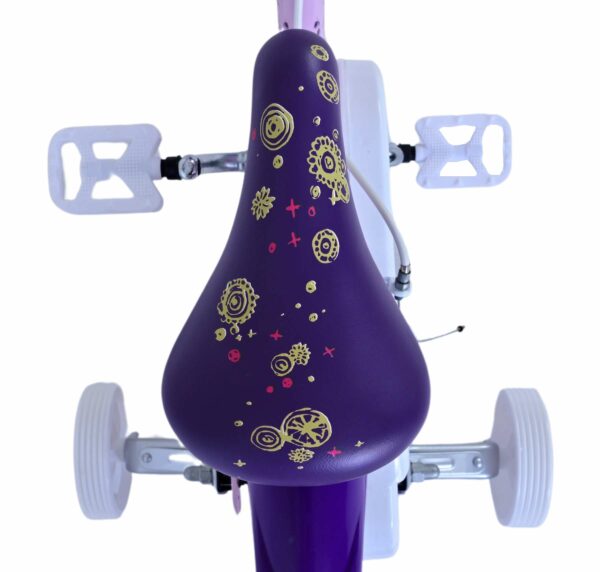 Disney Wish Kinderfiets – Meisjes – 12 inch – Paars – Twee Handremmen