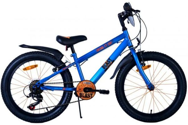 NERF Kinderfiets – Jongens – 20 inch – Satijn Blauw – 6 Speed