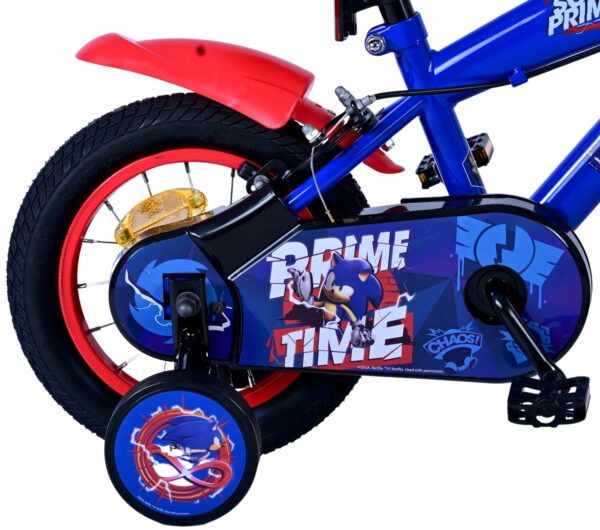 Sonic Prime Kinderfiets – Jongens – 12 inch – Blauw Rood – Twee handremmen