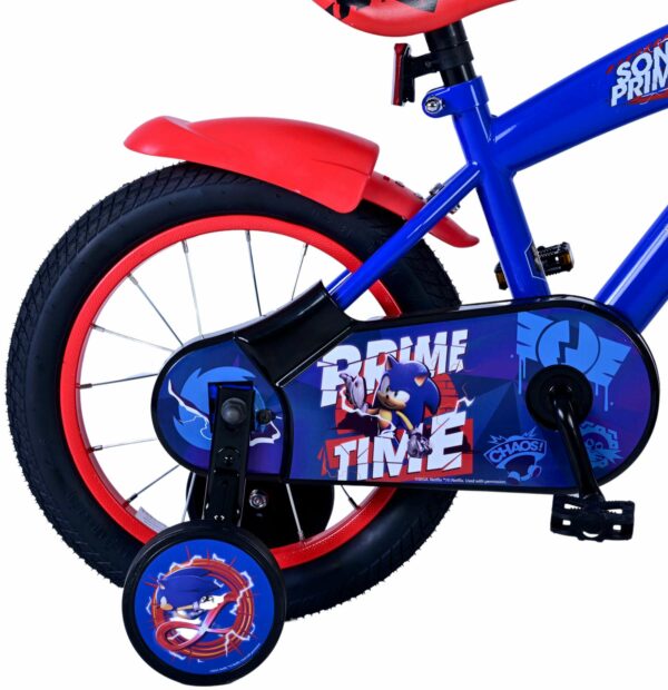 Sonic Prime Kinderfiets – Jongens – 14 inch – Blauw Rood