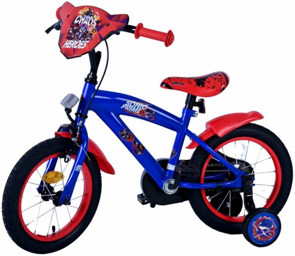 Sonic Prime Kinderfiets – Jongens – 14 inch – Blauw Rood