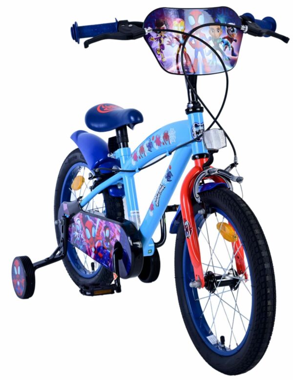 Spidey Kinderfiets – Jongens – 16 inch – Blauw – Twee handremmen