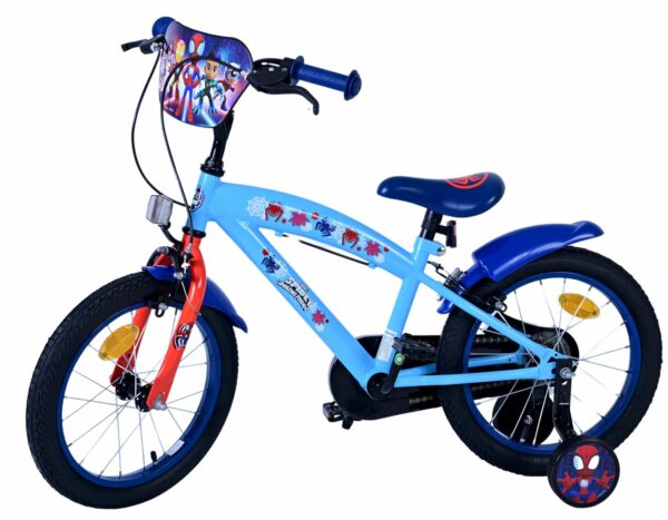 Spidey Kinderfiets – Jongens – 16 inch – Blauw – Twee handremmen