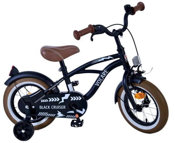 Volare Black Cruiser Kinderfiets – Jongens – 12 inch – Zwart