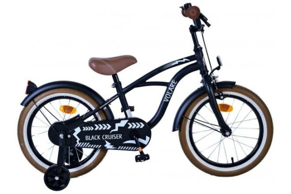 Volare Black Cruiser Kinderfiets – Jongens – 16 inch – Zwart