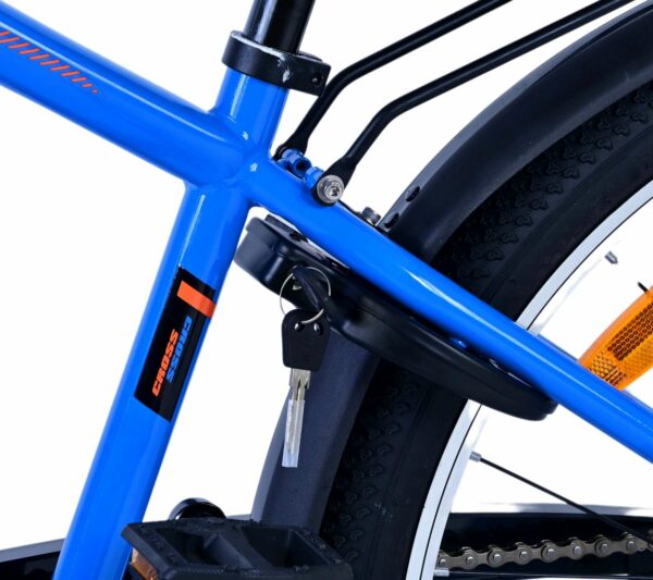 Volare Cross Kinderfiets – Jongens – 24 inch – Blauw – 3 versnellingen