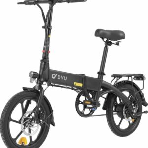 DYU A1F Opvouwbare e-bike 250 Watt -Mat zwart