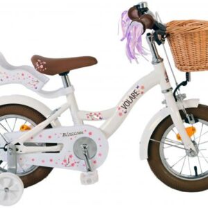 Volare Blossom Kinderfiets – Meisjes – 12 inch – Wit