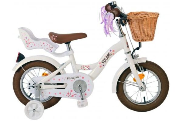 Volare Blossom Kinderfiets – Meisjes – 12 inch – Wit