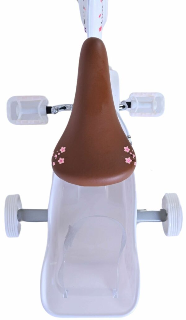 Volare Blossom Kinderfiets – Meisjes – 12 inch – Wit – Twee handremmen