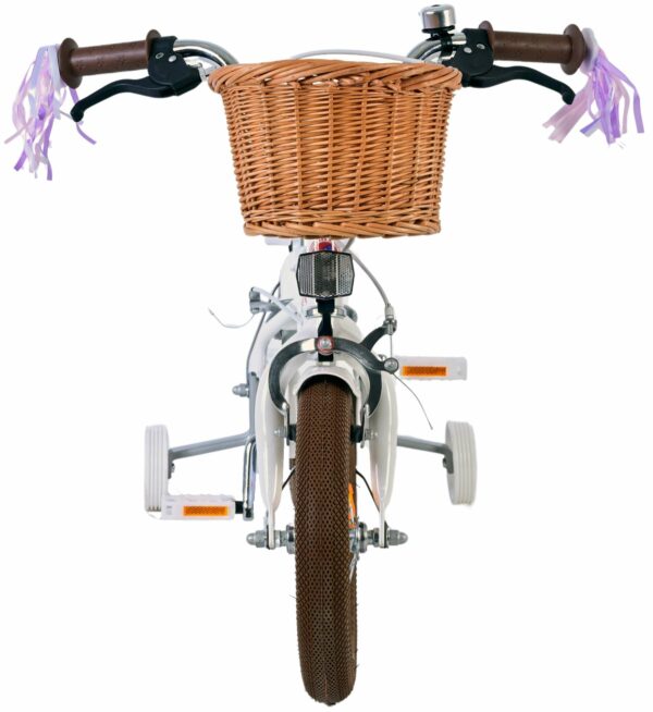 Volare Blossom Kinderfiets – Meisjes – 12 inch – Wit – Twee handremmen