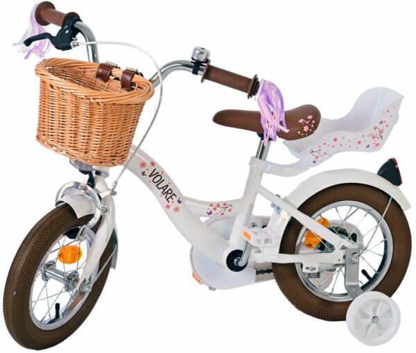 Volare Blossom Kinderfiets – Meisjes – 12 inch – Wit