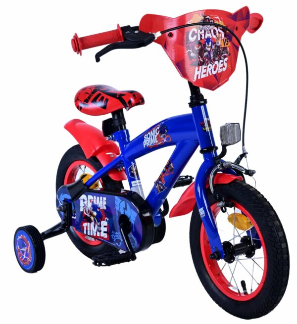Sonic Prime Kinderfiets – Jongens – 12 inch – Blauw Rood