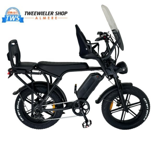 OUXI V8.4 PRO – Moederfiets- FATBIKE HYDL REMMEN – 25KM/H 250W ZWART-2025
