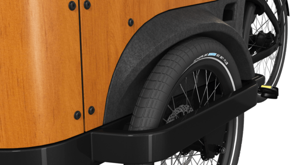 Cangoo Buckle Up Elektrische Bakfiets Mat Zwart Naturel