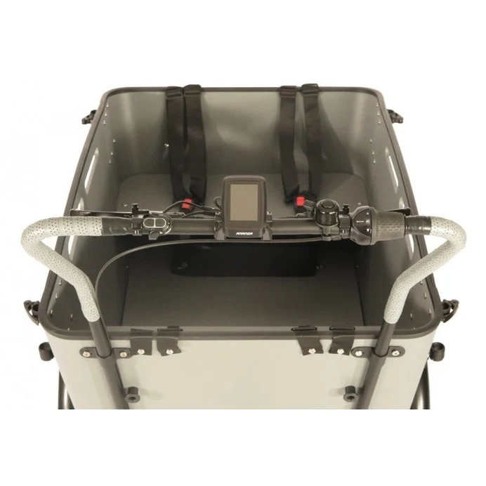 Vogue Carry 3 Elektrische Bakfiets Ananda M81 Mat Zwart/Grijs Vogue Carry 3 Elektrische Bakfiets Ananda M81 Mat Zwart/Grijs