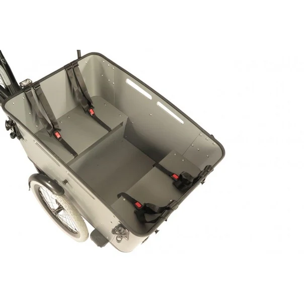 Vogue Carry 3 Elektrische Bakfiets Ananda M81 Mat Zwart/Grijs Vogue Carry 3 Elektrische Bakfiets Ananda M81 Mat Zwart/Grijs