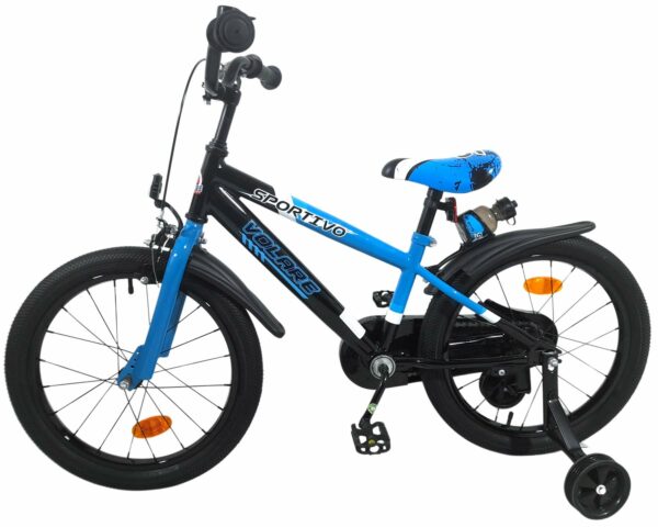 Volare Sportivo Kinderfiets – Jongens – 16 inch – Blauw Zwart