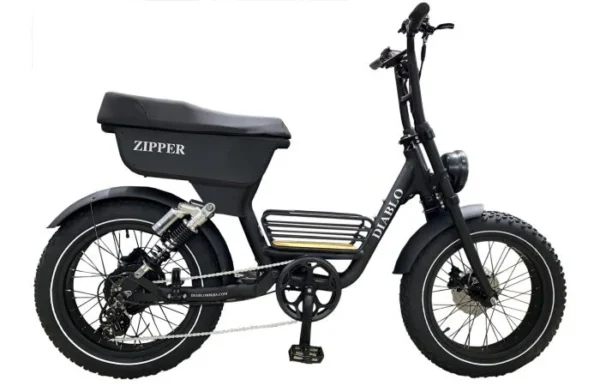 Diablo Zipper E-Fatbike Zwart