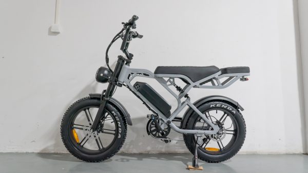 TWS V20 PRO 3.0 – E-Fatbike incl. Alarm+Stepjes+Achterzitje+Voorrek – Nardo Grijs